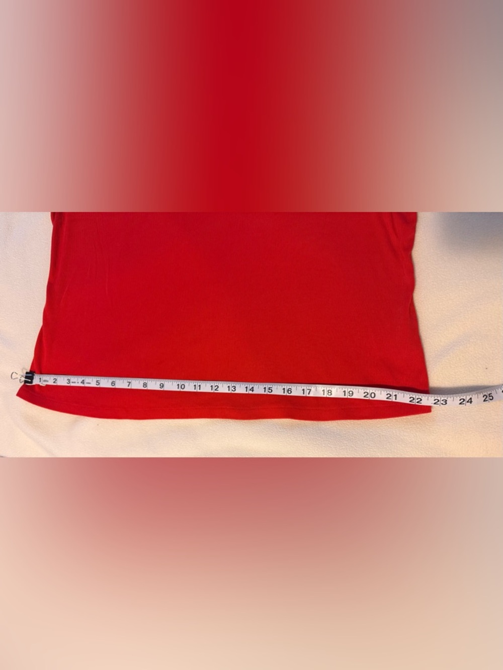 Fitted Square Neck Red Top sz 3X - Picture 9 of 12